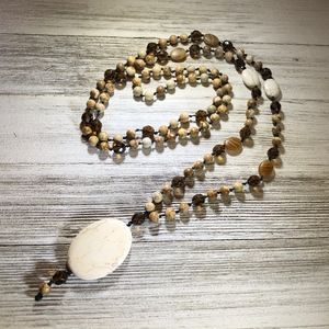 108 6MM Picture Jasper Bead Hand-knotted Mala